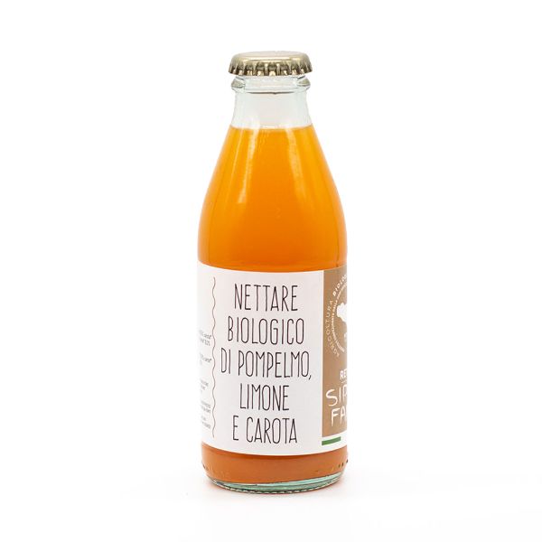 Immagine di Nettare Biologico di Pompelmo, Limone e Carota 200ml