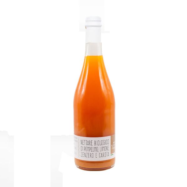 Immagine di Nettare Biologico di Pompelmo, Limone, Carota e Zenzero 750ml